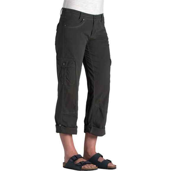 Kuhl Women’s Splash Roll-Up Pant Vintage Patina Dye Black Size 10 6065 31 Inseam - Picture 1 of 10